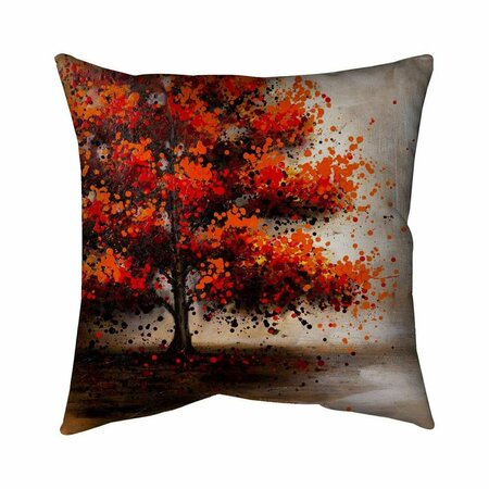 BEGIN HOME DECOR 20 x 20 in. Tree with Dotted Leaves-Double Sided Print Indoor Pillow 5541-2020-LA29